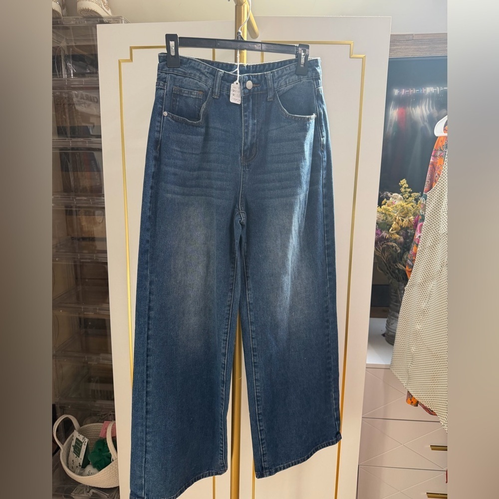 SHEIN Dark Blue Jeans 0021